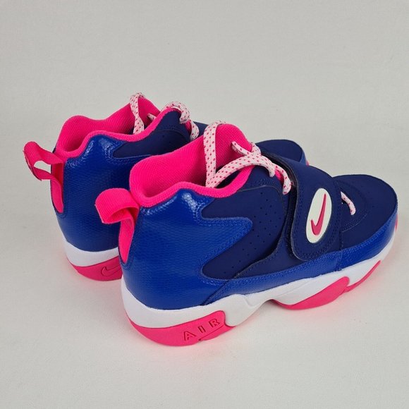 Nike Air Mission Blue Pink Basketball  Shoes Athletic Leather - Picture 7 of 12